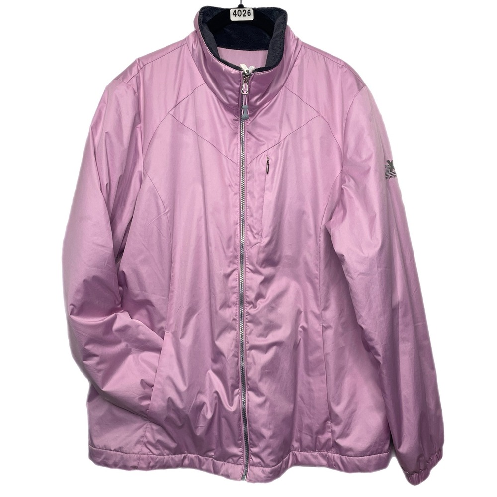 ZeroXposur Women purple/pink Full Zip Quilted Lined lightweight coat Jacket‎ XL
